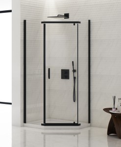 New Komfort Black 5szög 1ajtó kabin